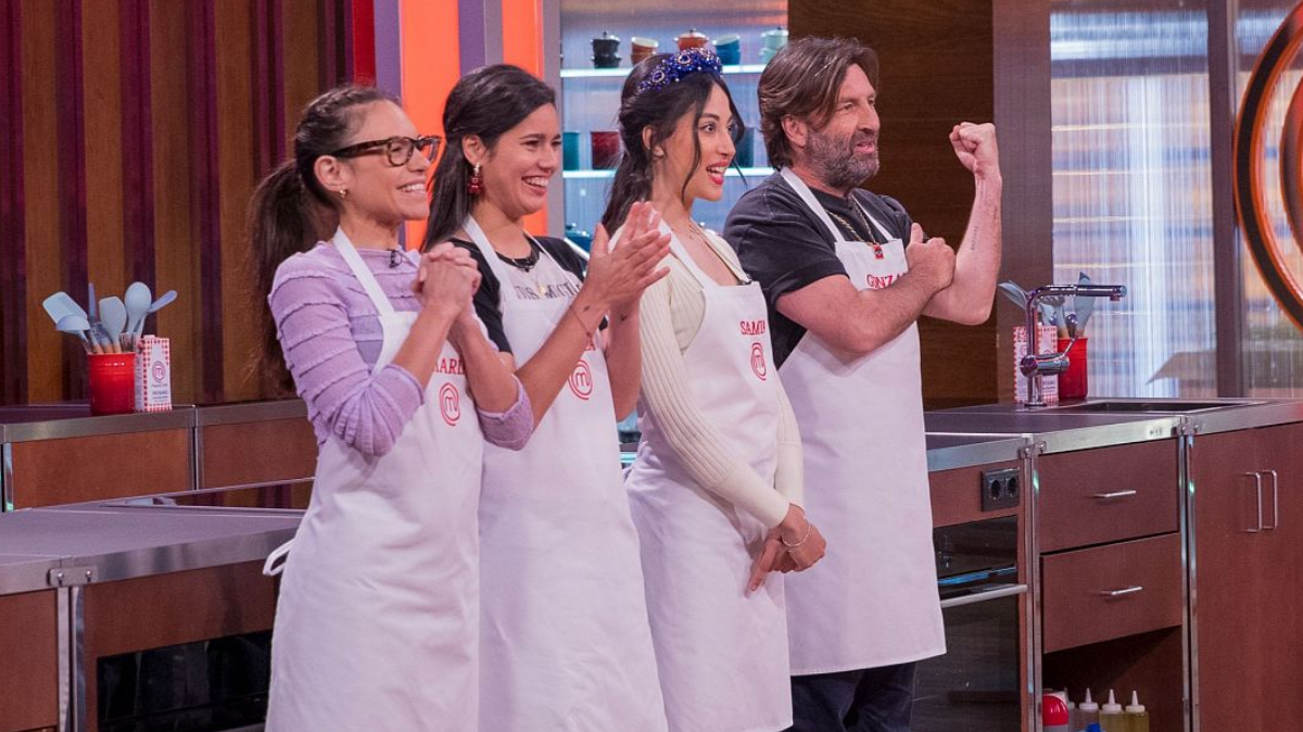 Ángela, Samya, Gonzalo y María, finalistas de 'MasterChef 12'.