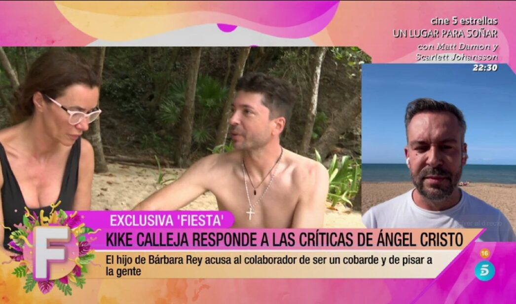 Kike Calleja responde en 'Fiesta' a Ángel Cristo