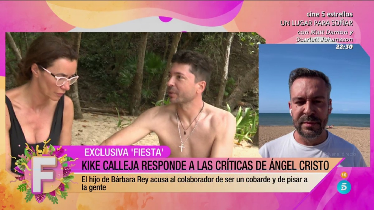 Kike Calleja responde en 'Fiesta' a Ángel Cristo