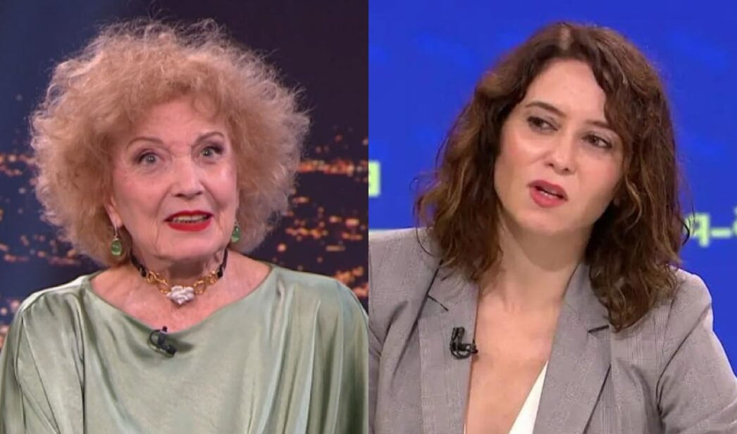 Marisa Paredes e Isabel Díaz Ayuso.