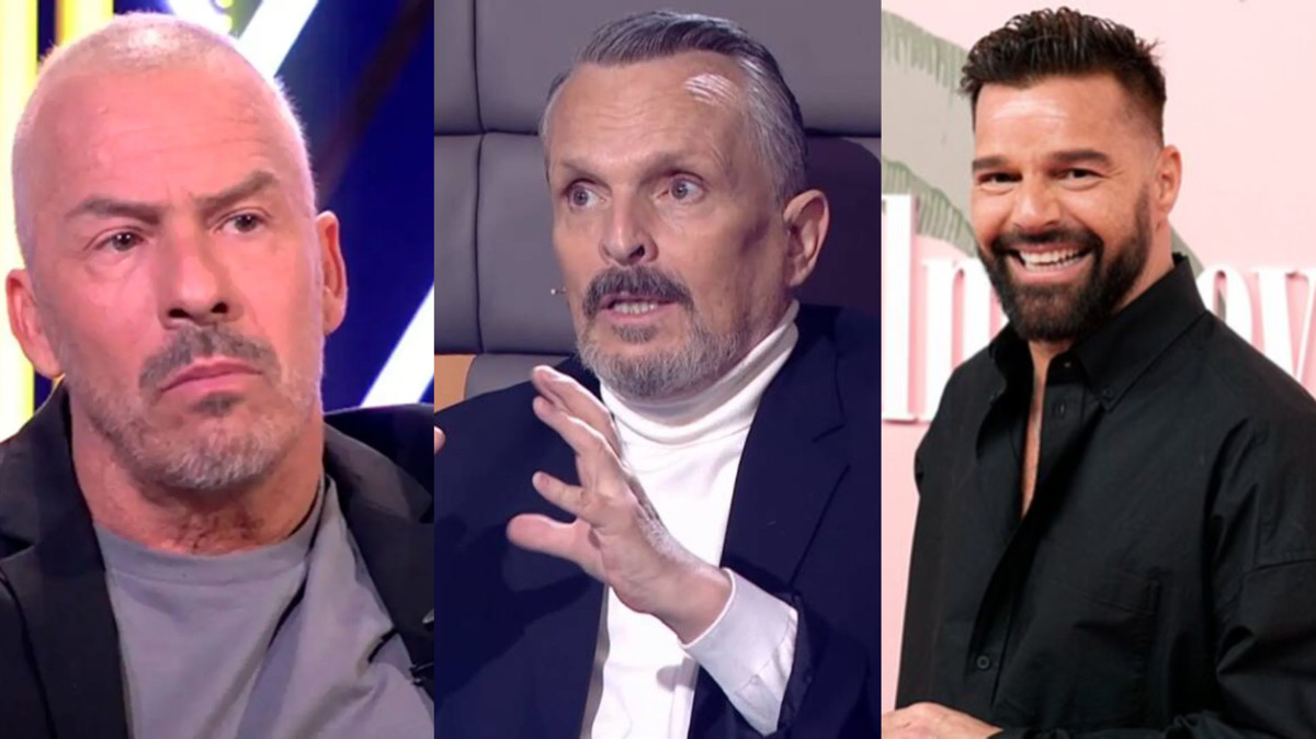 Miguel Bosé, Nacho Palau y Ricky Martín