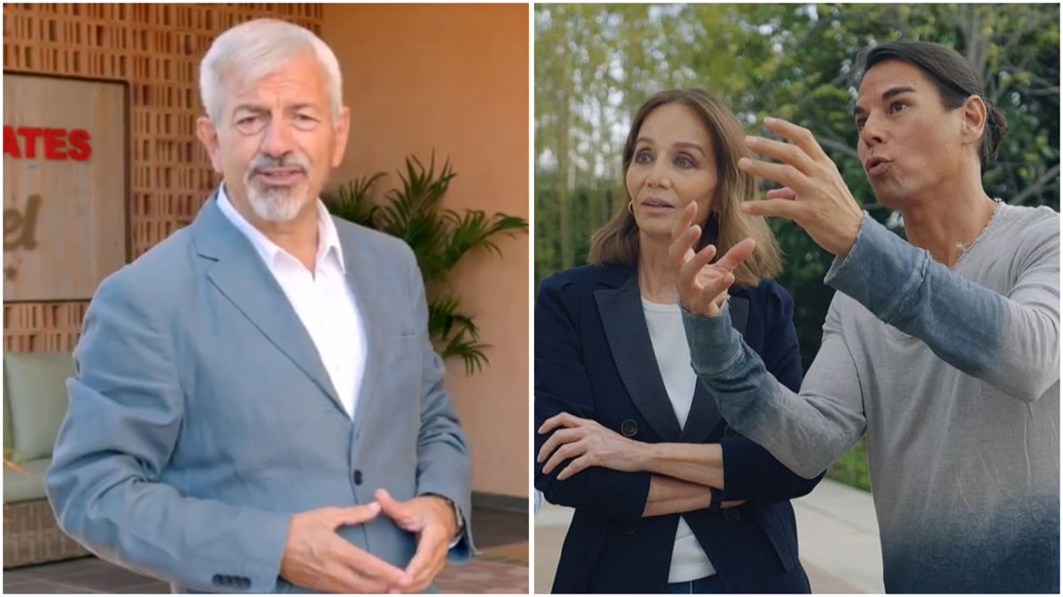 Carlos Sobera e Isabel Preysler y Julio José Iglesias