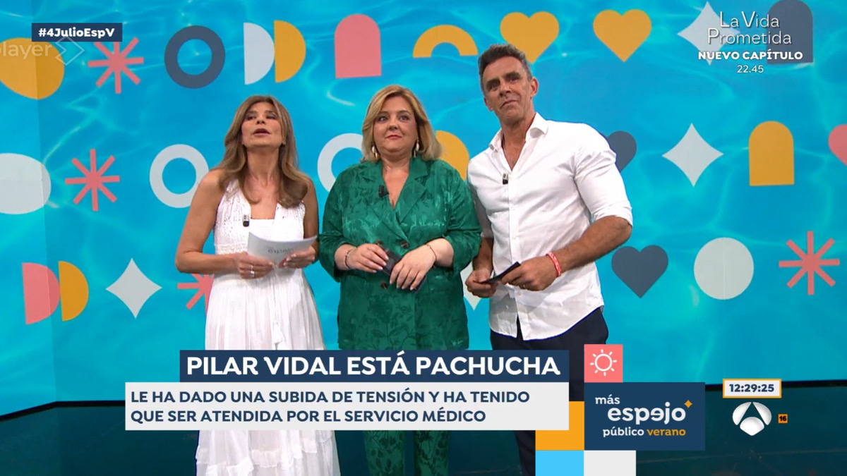 Gema López, Pilar Vidal y Alonso Caparrós en 'Espejo Público'