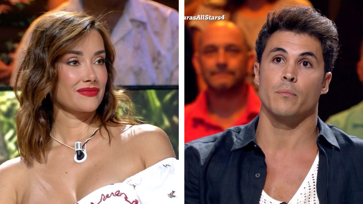 Adara Molinero y Kiko Jiménez en el plató de 'Supervivientes All Stars'