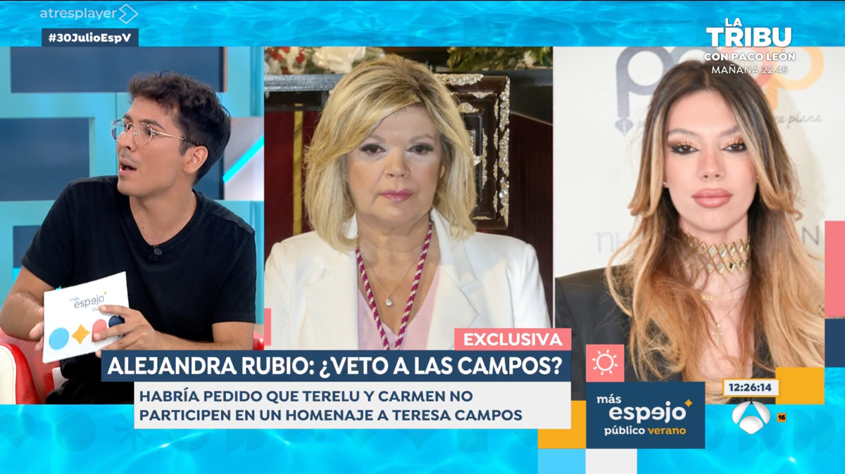 'Espejo Público' airea el veto de Alejandra Rubio a su familia