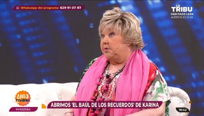 Karina consterna en ‘Y ahora Sonsoles’ con el deterioro de su estado de salud: «Estoy malilla»