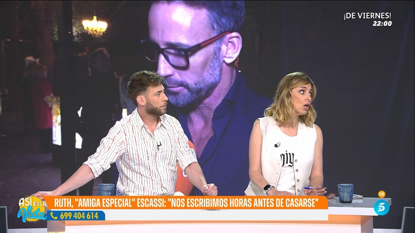 César Muñoz y Sandra Barneda en 'Así es la vida'.