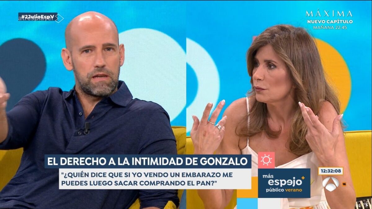 Gonzalo Miró y Gema López en 'Espejo Público'.