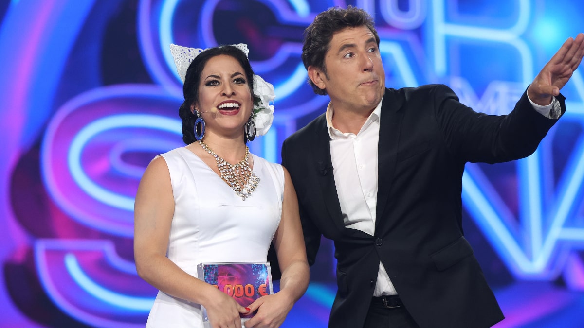 Julia Medina y Manel Fuentes en 'Tu cara me suena'.