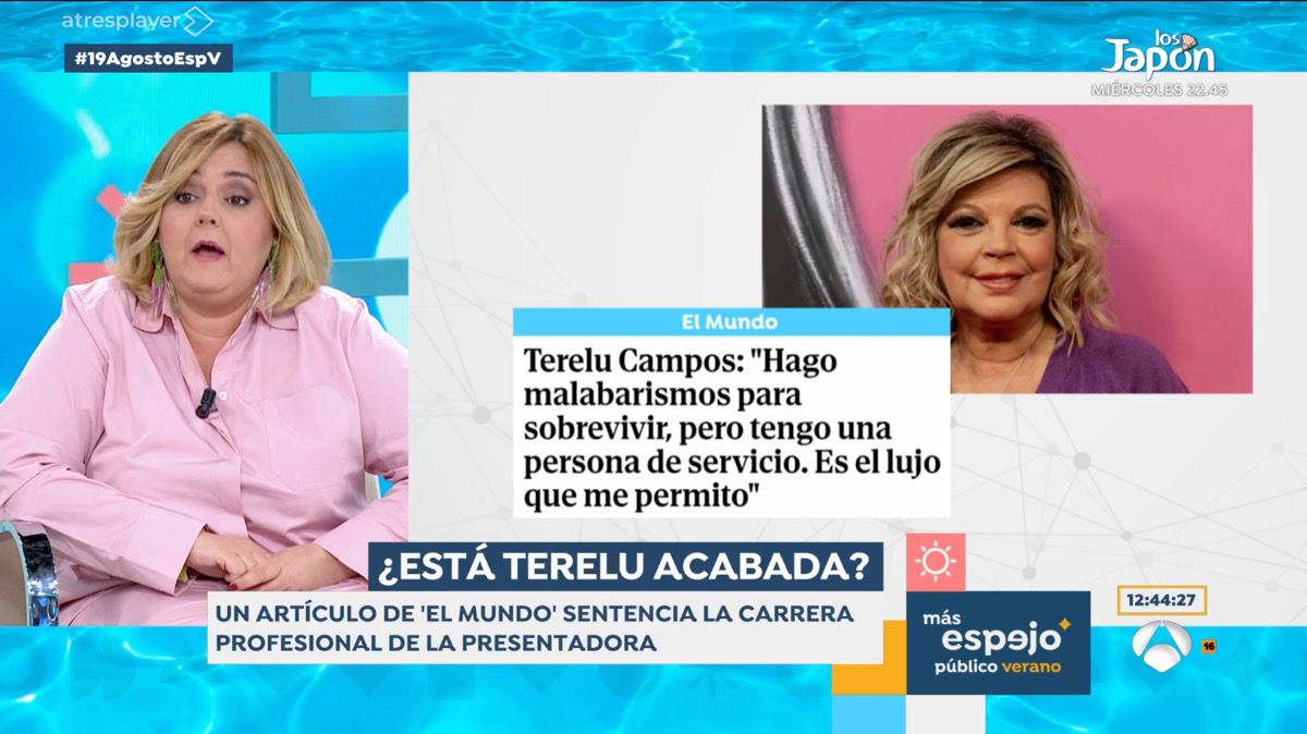 Pilar Vidal en 'Espejo Público'