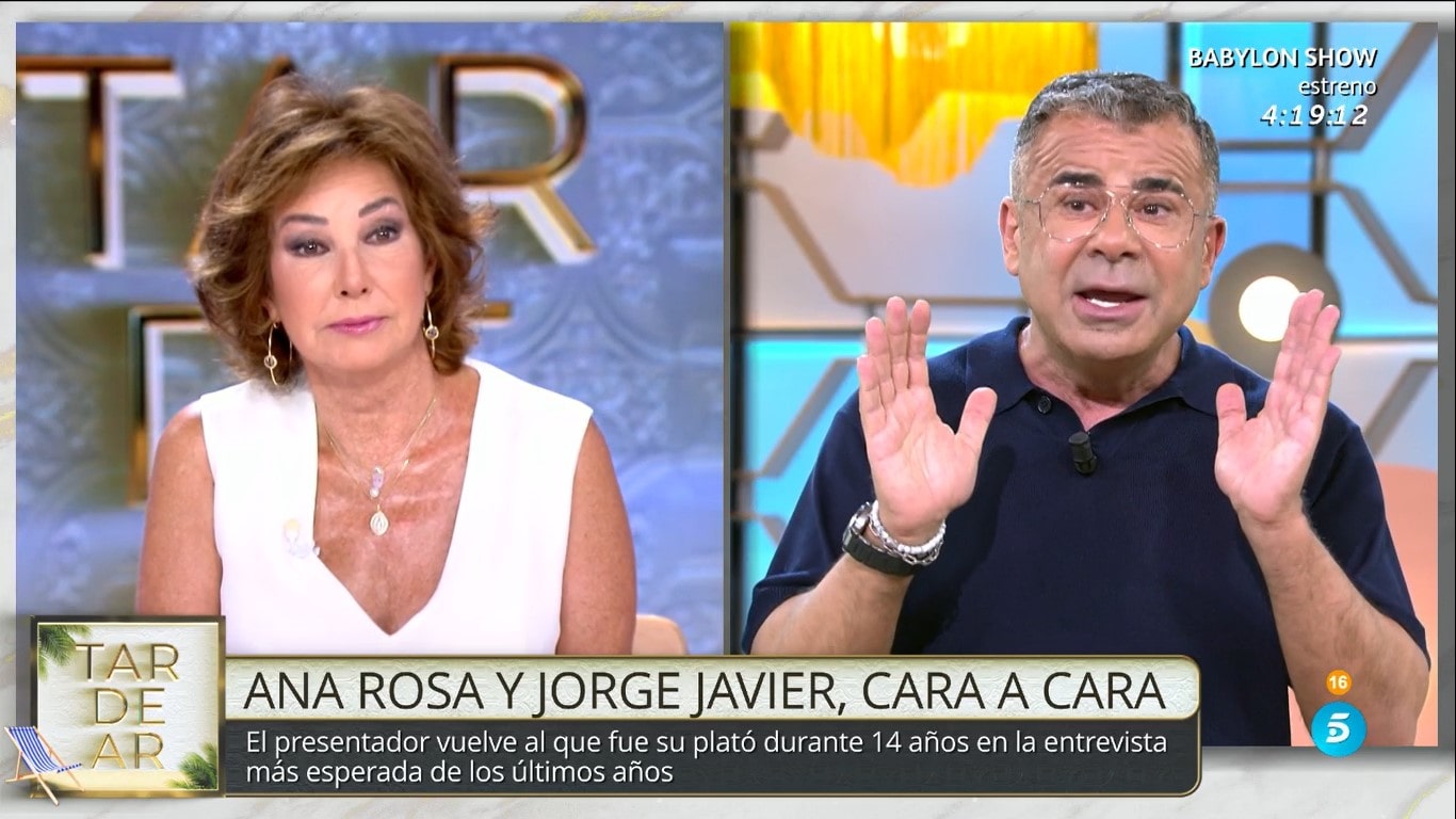 Ana Rosa Quintana y Jorge Javier Vázquez.