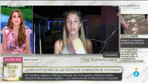 Beatriz Archidona entrevistando a Samara en 'TardeAR'.