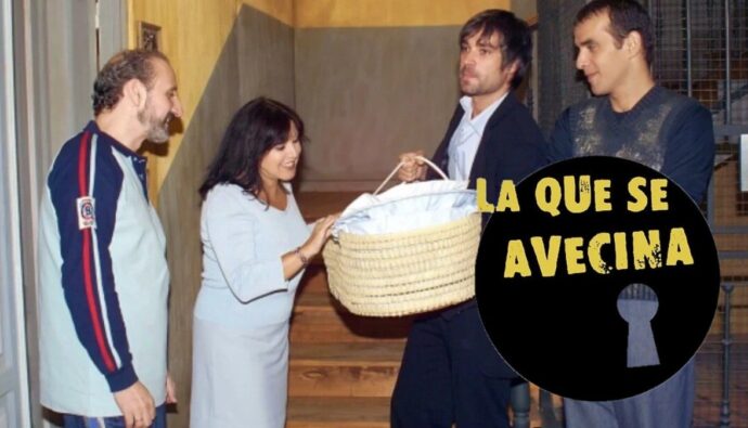 José Luis Gil, Loles León, Adriá Collado y Luis Merlo en 'Aquí no hay quien viva'.