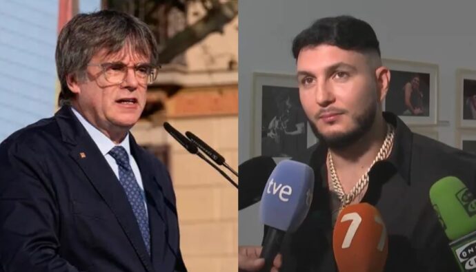 Carles Puigdemont y Omar Montes.