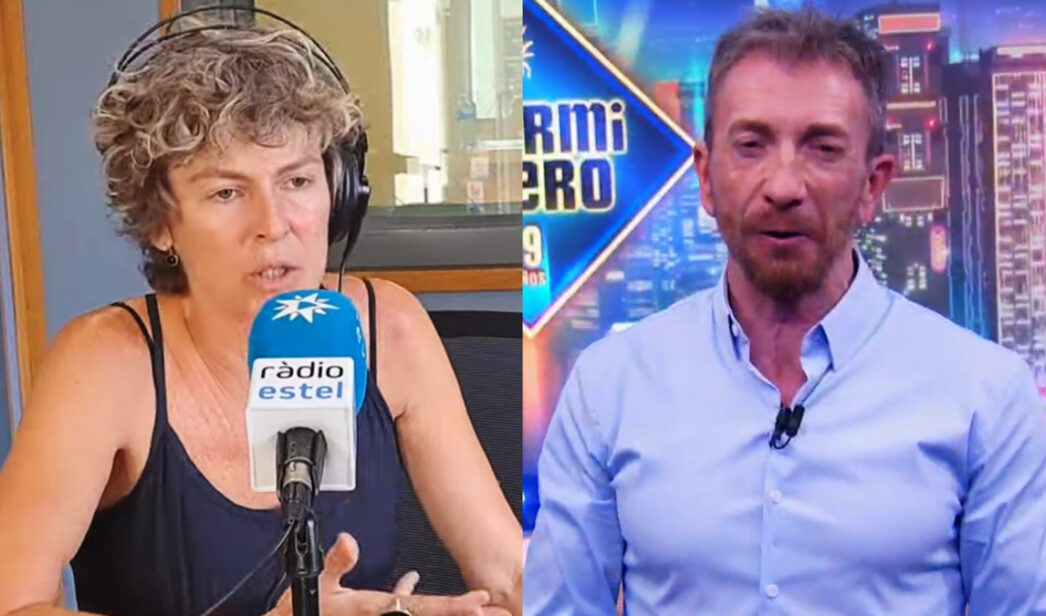 La actriz de 'Rapa' Mónica López y Pablo Motos en 'El Hormiguero'