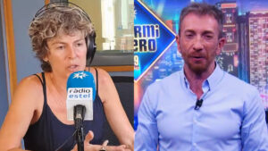 La actriz de 'Rapa' Mónica López y Pablo Motos en 'El Hormiguero'