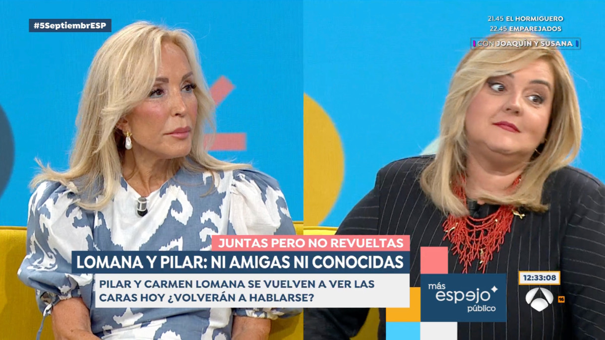 Carmen Lomana y Pilar Vidal en 'Espejo Público'