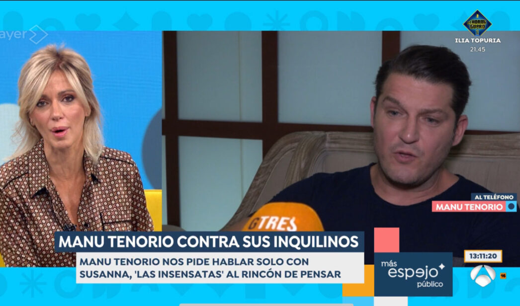 Tensa conexión de Manu Tenorio con Susanna Griso en 'Espejo Público'