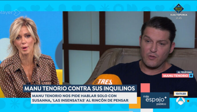 Tensa conexión de Manu Tenorio con Susanna Griso en 'Espejo Público'