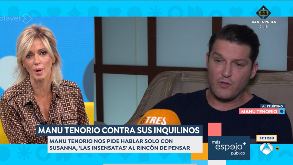 Tensa conexión de Manu Tenorio con Susanna Griso en 'Espejo Público'