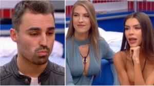 Jorge Pérez junto a Lucía y Silvia en la casa secreta de 'Gran Hermano'