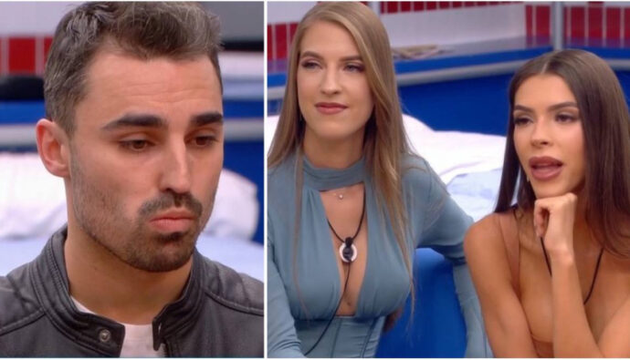 Jorge Pérez junto a Lucía y Silvia en la casa secreta de 'Gran Hermano'