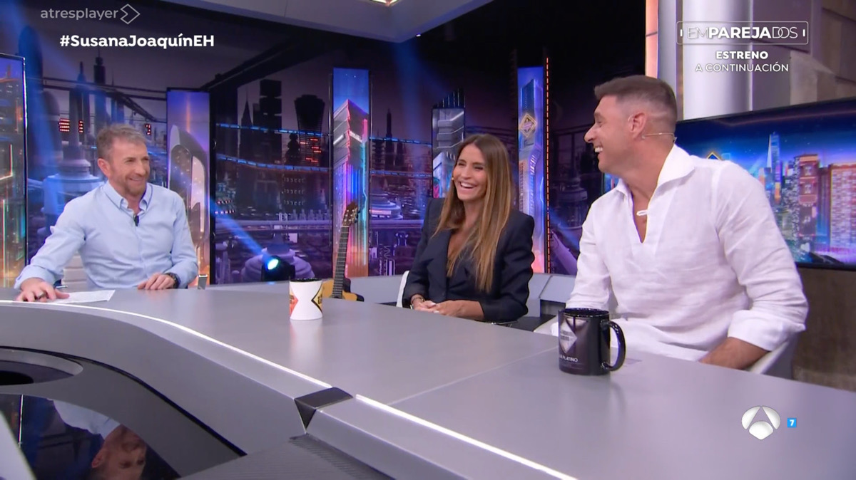 Pablo Motos, Susana Saborido y Joaquín Sánchez en 'El Hormiguero'