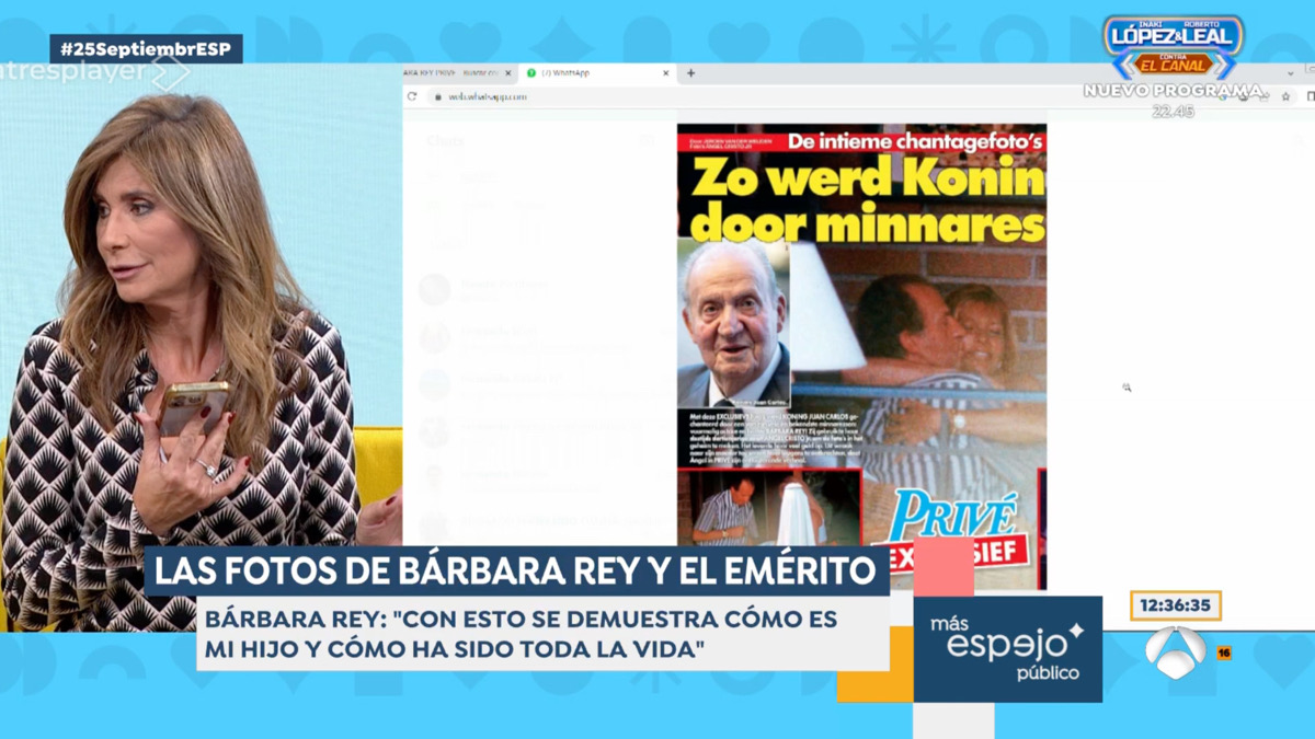 Chelo García Cortes habla por teléfono con Gema López en 'Espejo Público'