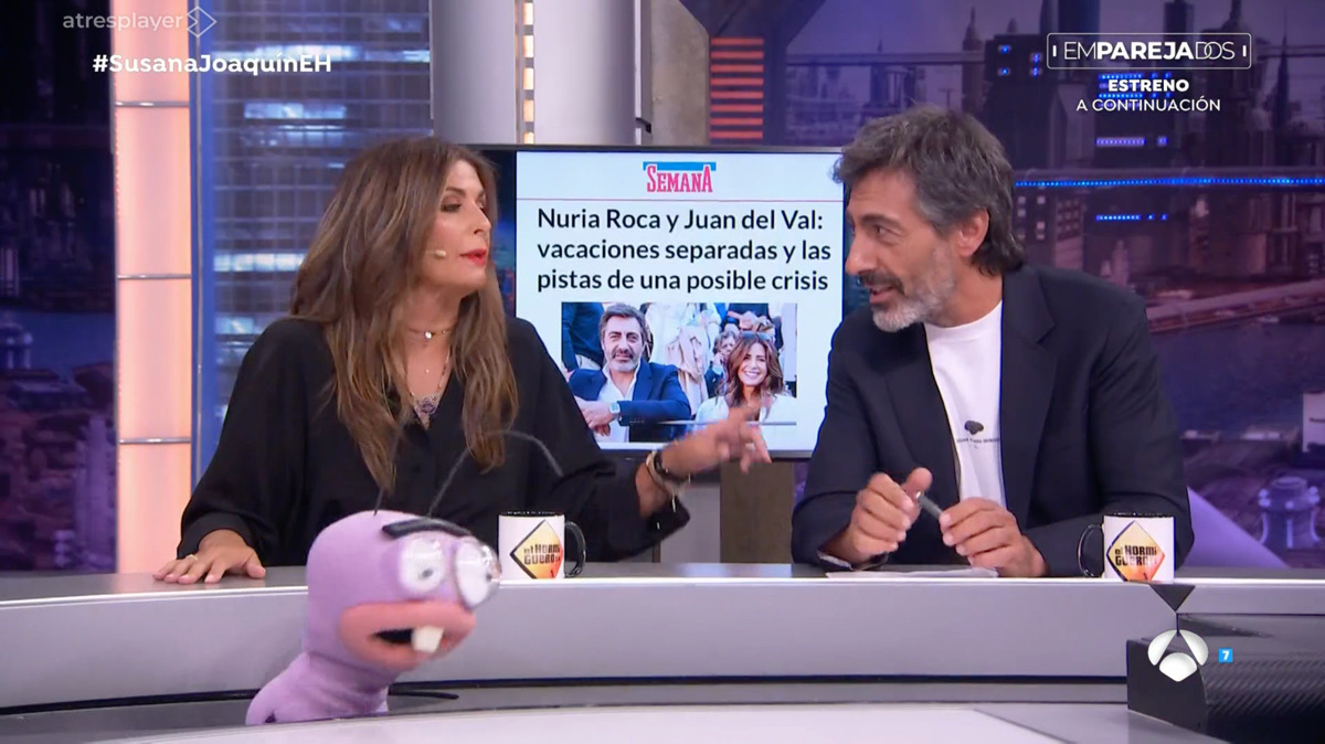 Juan del Val y Nuria Roca en 'El Hormiguero'