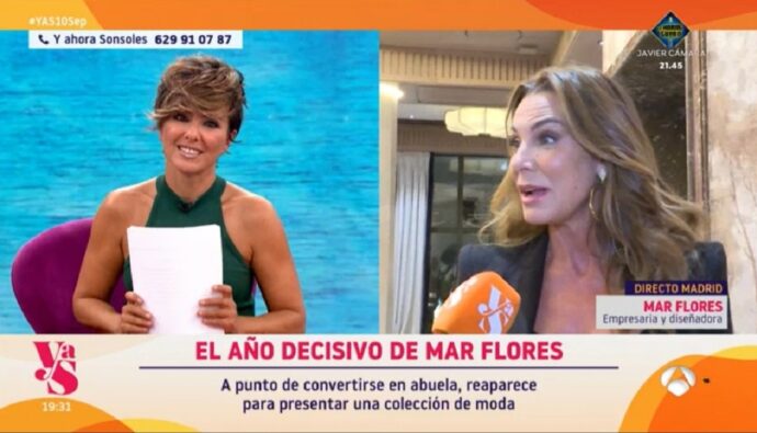 Mar Flores dice 'hasta aquí' a Sonsoles Ónega ante la pregunta que le hizo en su programa