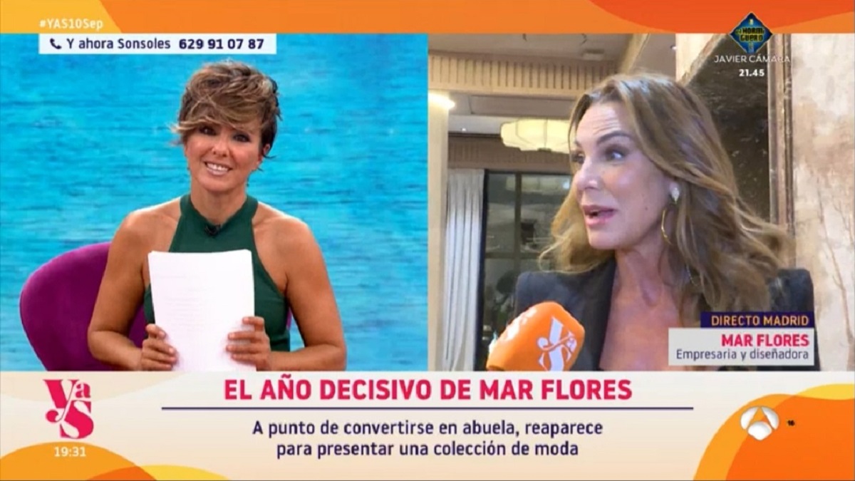 Mar Flores dice 'hasta aquí' a Sonsoles Ónega ante la pregunta que le hizo en su programa