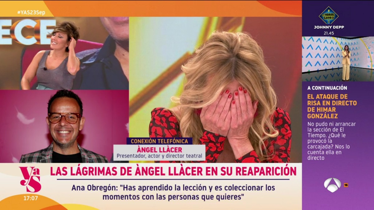 Ana Obregón rompe a llorar en 'Y ahora Sonsoles'.