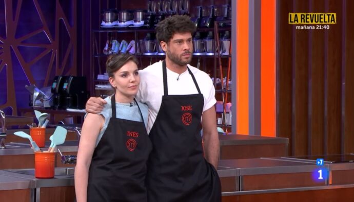 José Lamuño e Inés Hernand en 'MasterChef Celebrity'.