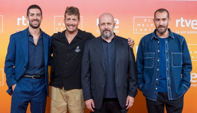 David Broncano, Grison, Ricardo Castella y Jorge Ponce en la presentación de temporada de TVE.