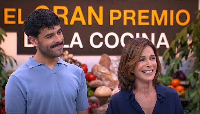 Lydia Bosch y Germán González en 'El gran premio de la cocina'.