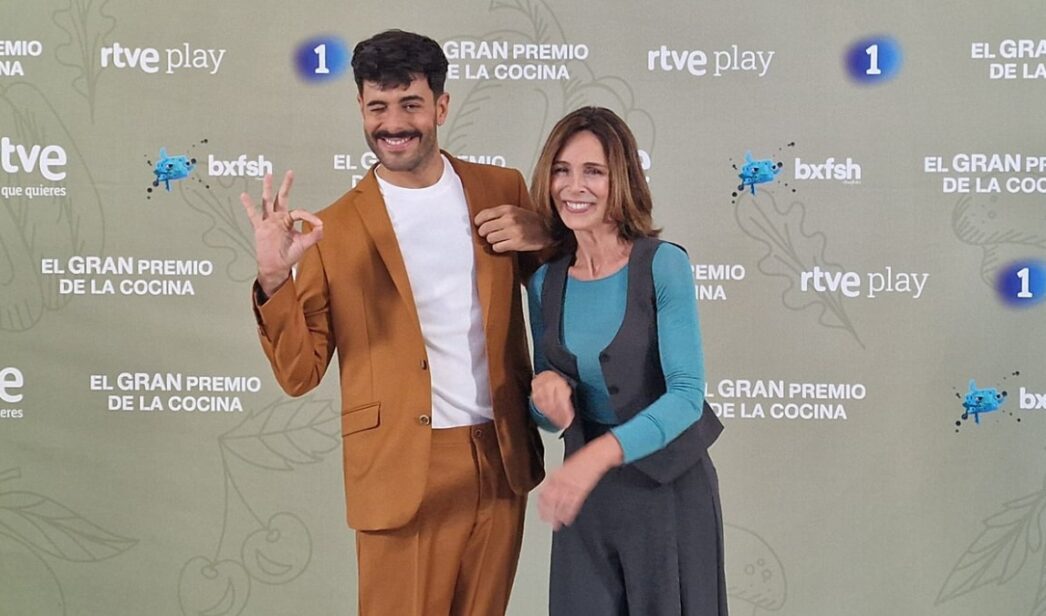 Lydia Bosch y Germán González en la presentación de 'El gran premio de la cocina'.