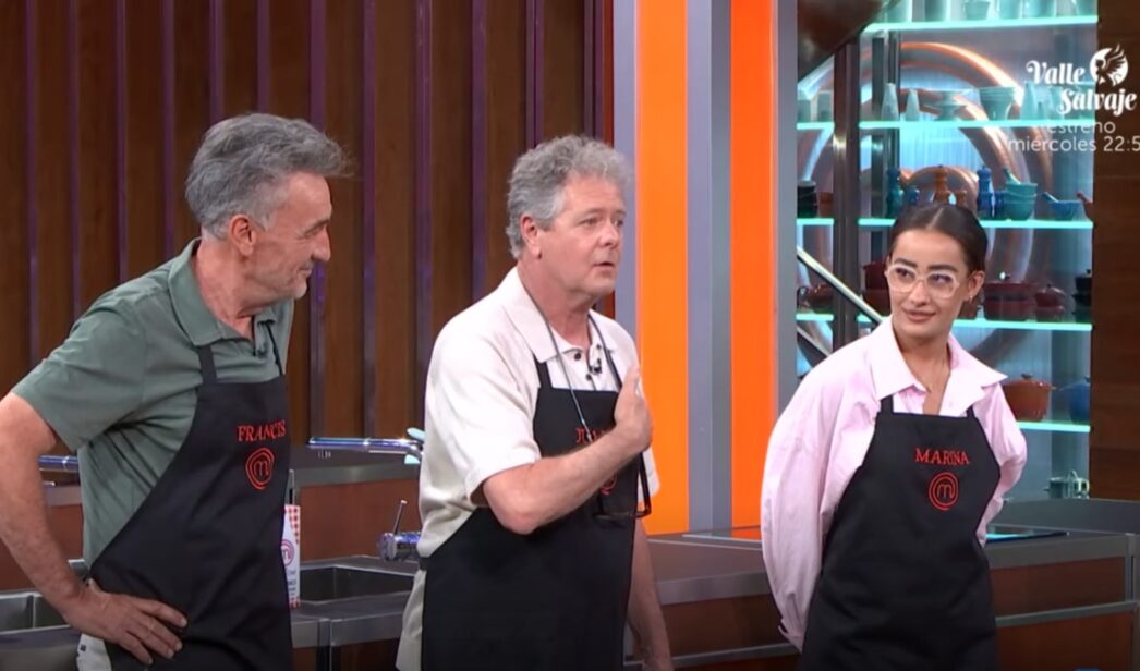 Francis Lorenzo, Juan Luis Cano y Marina Rivers en 'MasterChef Celebrity 9'.