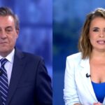 Pepe Ribagorda y Carme Chaparro en 'Informativos Telecinco'.