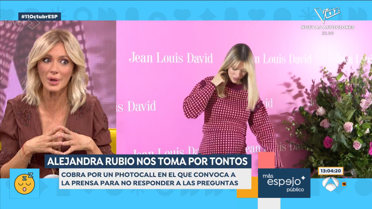 Susanna Griso pone firme a Alejandra Rubio en 'Espejo Público'