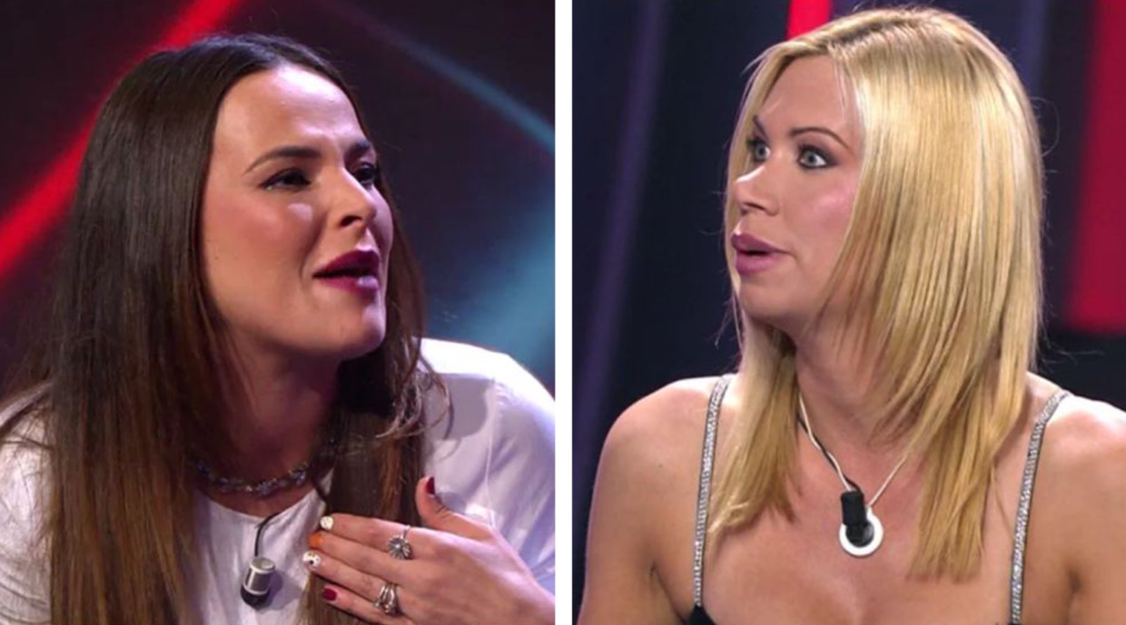 Marta Peñate y Vanessa en el plató de 'Gran Hermano'