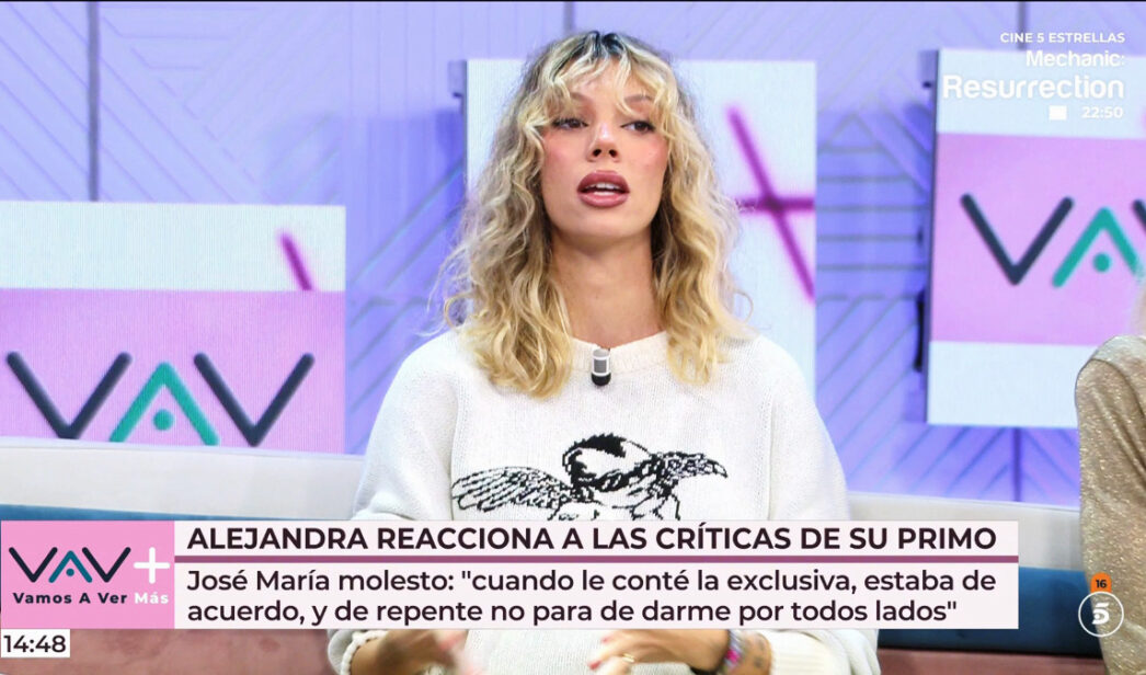 Alejandra Rubio en 'Vamos a ver' este miércoles