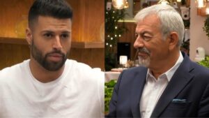 Carlos Sobera y Dani en 'First Dates'.