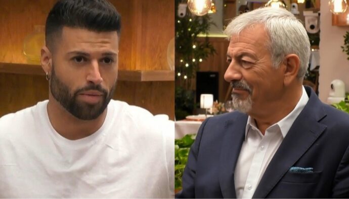 Carlos Sobera y Dani en 'First Dates'.