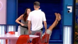 Nerea y Luis en mitad de su gran enfrentamiento en 'Gran Hermano'