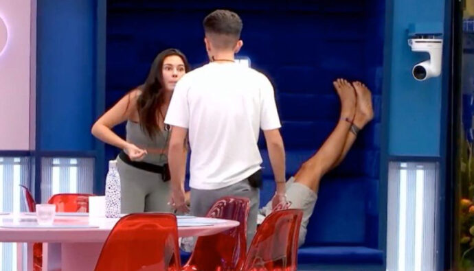 Nerea y Luis en mitad de su gran enfrentamiento en 'Gran Hermano'