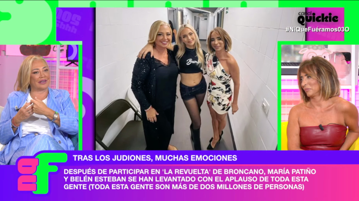 Belén Esteban y María Patiño en 'Ni que fuéramos'