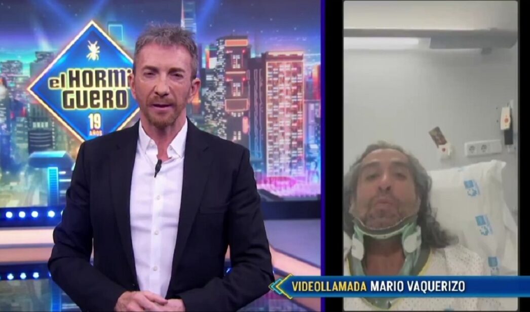 Mario Vaquerizo con Pablo Motos en 'El Hormiguero'.