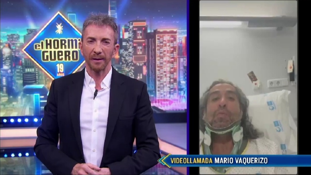 Mario Vaquerizo con Pablo Motos en 'El Hormiguero'.