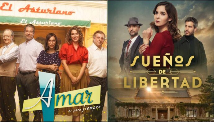 Protagonistas de 'Amar es para siempre' y 'Sueños de libertad'