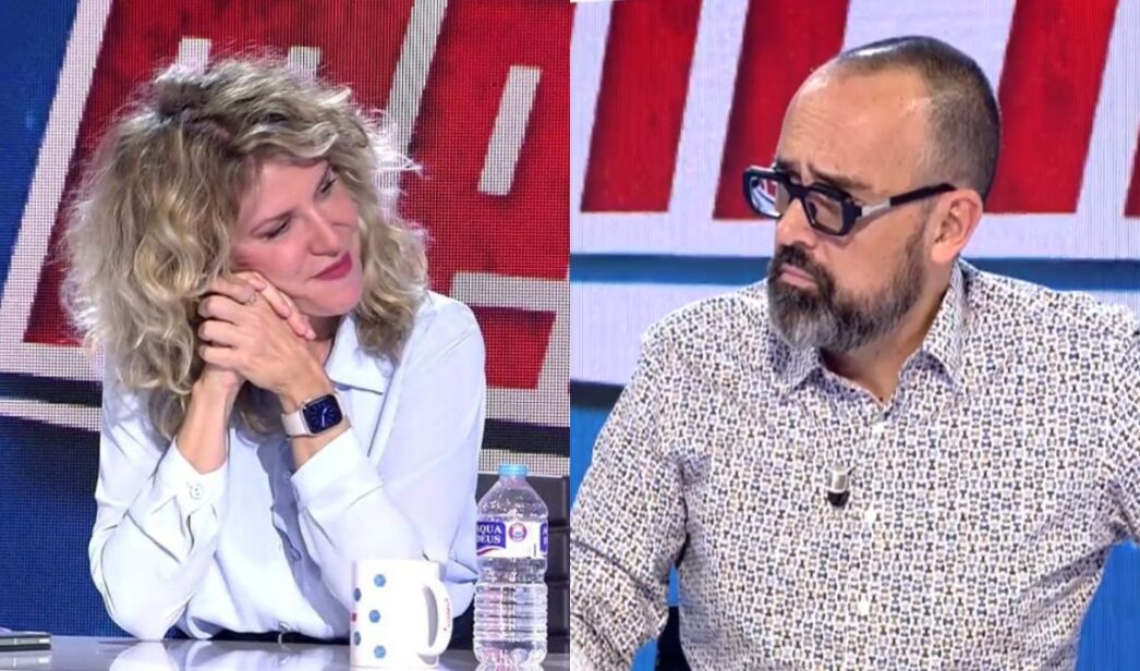 Verónica Fumanal y Risto Mejide en 'Todo es mentira'.